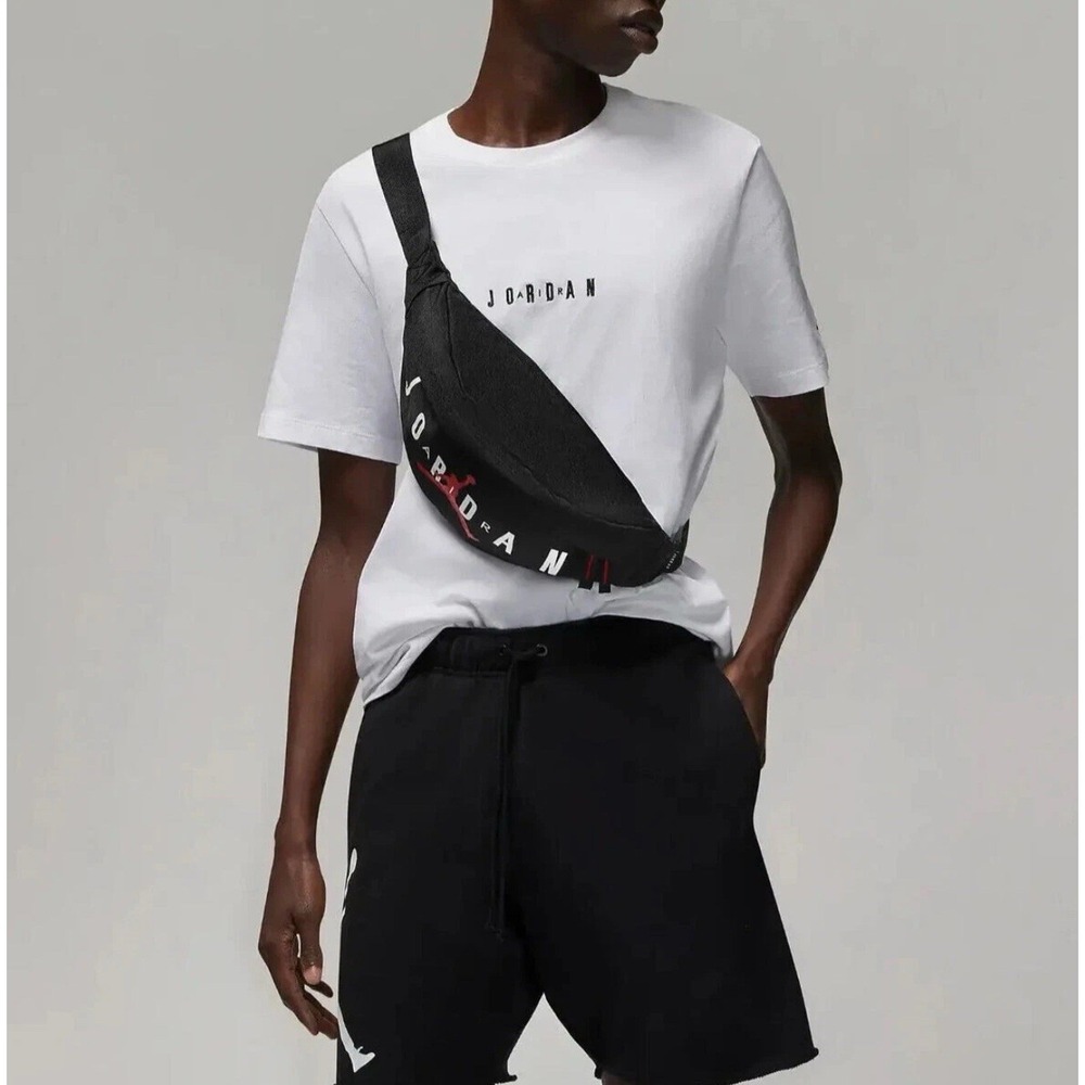 Nike Air Jordan Hip Pack Fanny Belt Bag Waist Crossbody 9B0533-023 Black